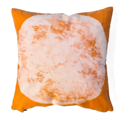 RO25 DENIM FULL MOON PILLOW ORANGE | 22 X 22 1 RO25 DENIM FULL MOON PILLOW ORANGE | 22 X 22