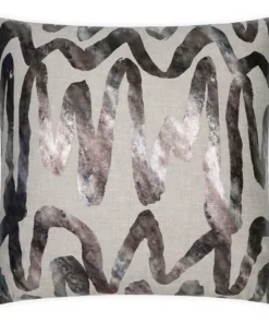 D.V. KAP Home / Canaan Company PILLOWS LITA PILLOW PEWTER |20 X 20