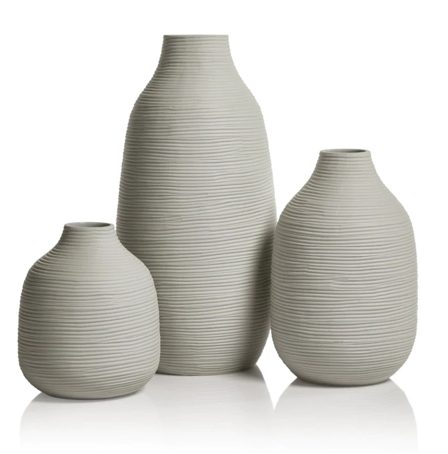 Zodax THE HOME TRIO DELANO VASES - 1 Zodax THE HOME TRIO DELANO VASES -
