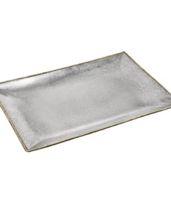 Godinger (GOD) SERVING GOLDEN FROST TRAY 12" X 8"