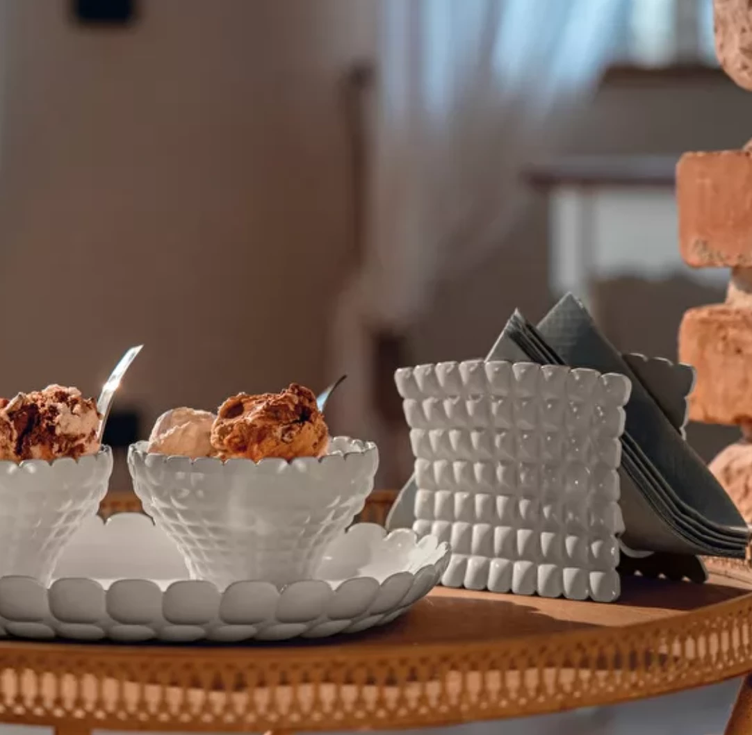 Guzzini TIFFANY NAPKIN HOLDER TAUPE THE SUMMER SHOP