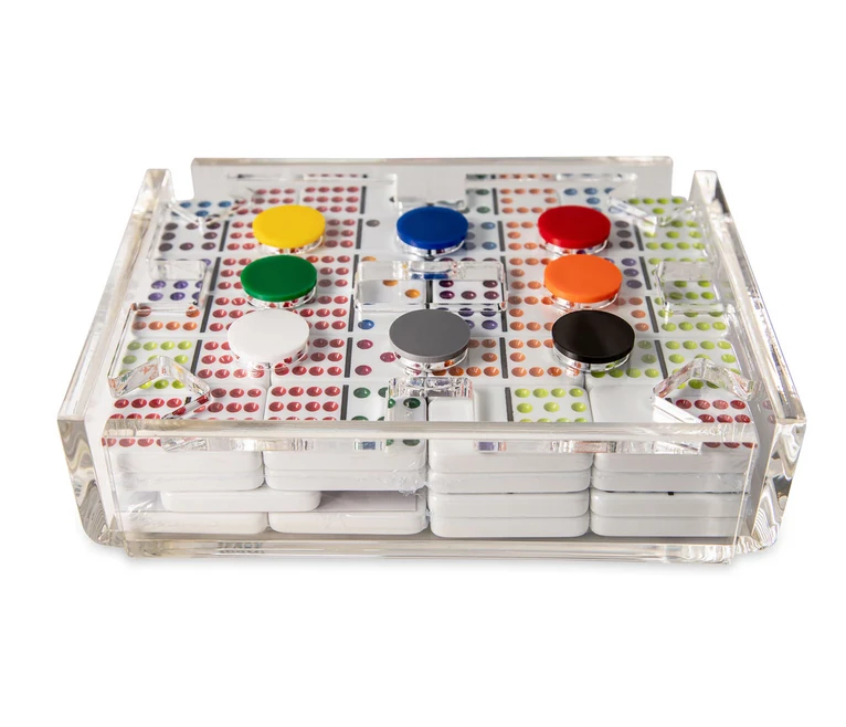 Luxe Dominoes GAMES & GADGETS MEXICAN DOMINOES TRAIN SET 1 Luxe Dominoes GAMES & GADGETS MEXICAN DOMINOES TRAIN SET