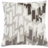 Judy Ross Textiles PILLOWS TWEED PILLOW CREAM & GREY | 18 X 18