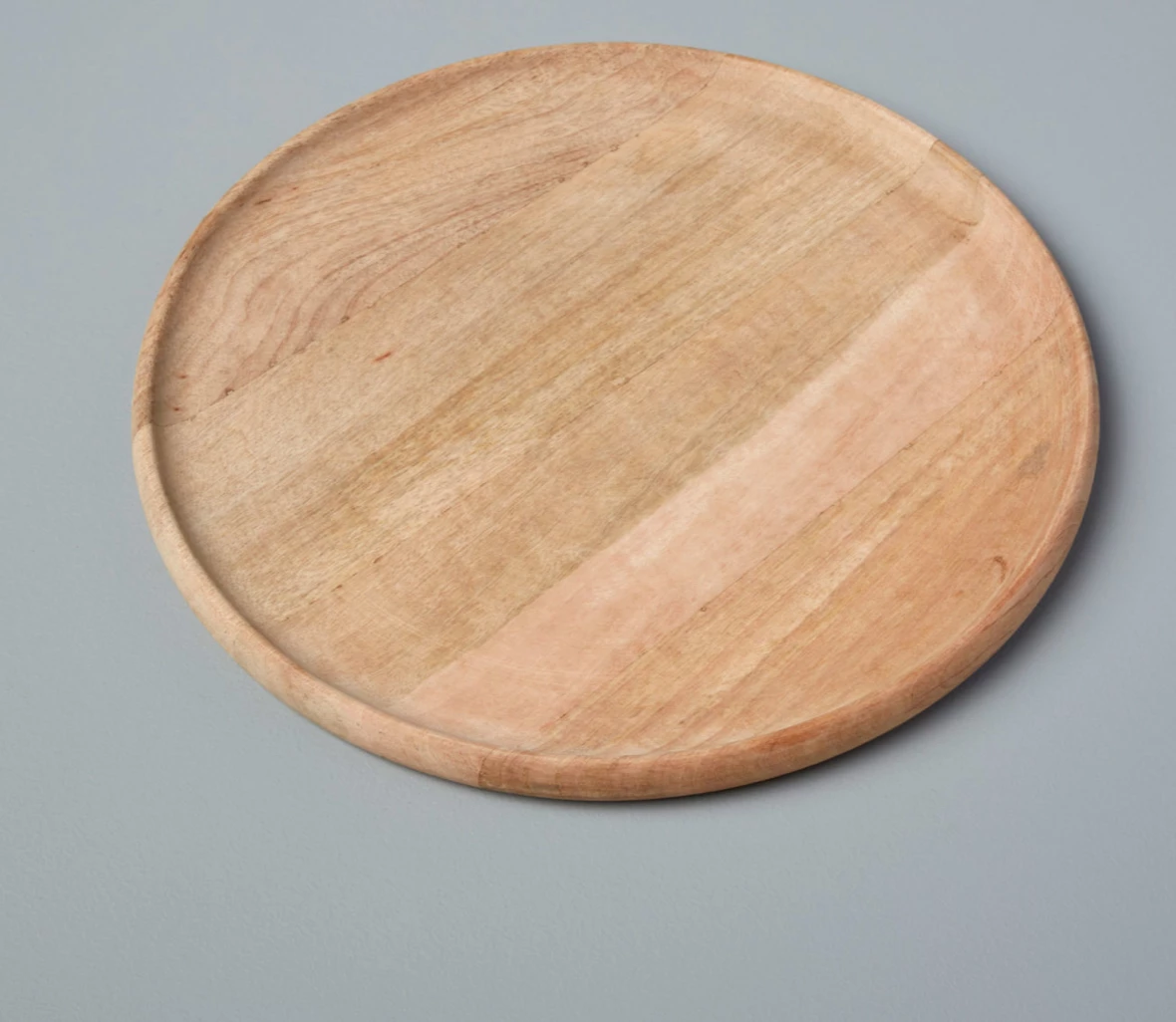 Be Home MANGO WOOD ROUND PLATTER NATURAL SERVING 1 Be Home MANGO WOOD ROUND PLATTER NATURAL SERVING