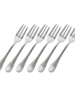 Godinger (GOD) HAMMERED CAKE FORK SET SERVING