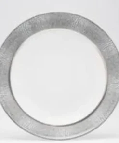 Philippe Deshoulieres BIA THE TABLE MAKASSAR GRAY & PLATINUM | ROYAL LIMOGES