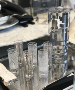 Arbiter DRINKWARE DOTTI VODKA SHOT GLASS SET 7 Arbiter DRINKWARE DOTTI VODKA SHOT GLASS SET