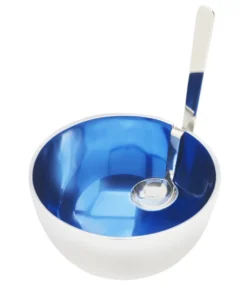 Inspired Generations SERVING BENZ BOWL WITH SPOON BLUE