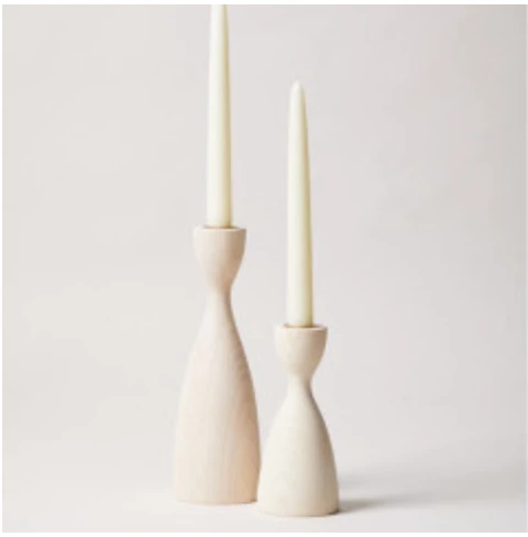 Farmhouse Pottery CANDLELIGHT PANTRY CANDLE HOLDER SET | WHITE WASH 1 Farmhouse Pottery CANDLELIGHT PANTRY CANDLE HOLDER SET | WHITE WASH