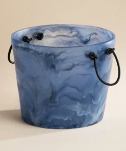 CDMX Design WINE & BAR RESIN LEATHER HANDLE CHAMPAGNE BUCKET