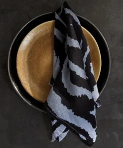 THE TABLE LINEN SATEEN TIGER NAPKIN SET | L'OBJET