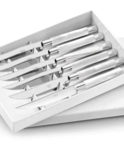 Capdeco/BIA Cordon Bleu FLATWARE CONTY STEAK KNIVES WHITE SET OF 6