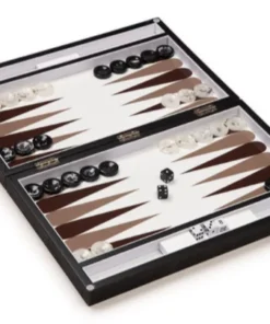 Wilouby International SHAGREEN BACKGAMMON SET | CHOCOLATE