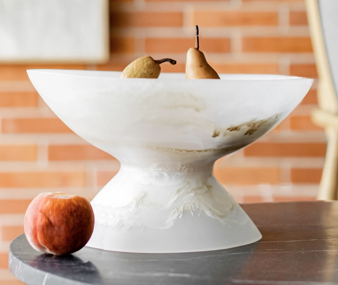 CDMX Design SERVING BALAY RESIN PEDESTAL BOWLS 3 CDMX Design SERVING BALAY RESIN PEDESTAL BOWLS