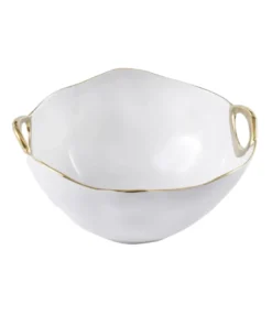 Pampa Bay SERVING GOLD HANDLE BOWL | LARGE