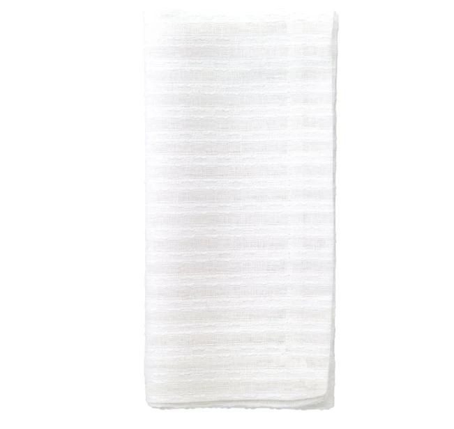 Bodrum TABLE LINENS BASKETWEAVE NAPKIN WHITE | SET OF 4 1 Bodrum TABLE LINENS BASKETWEAVE NAPKIN WHITE | SET OF 4