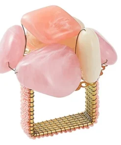 Kim Seybert THE TABLE SEA STONE NAPKIN RING SET BLUSH 7 Kim Seybert THE TABLE SEA STONE NAPKIN RING SET BLUSH