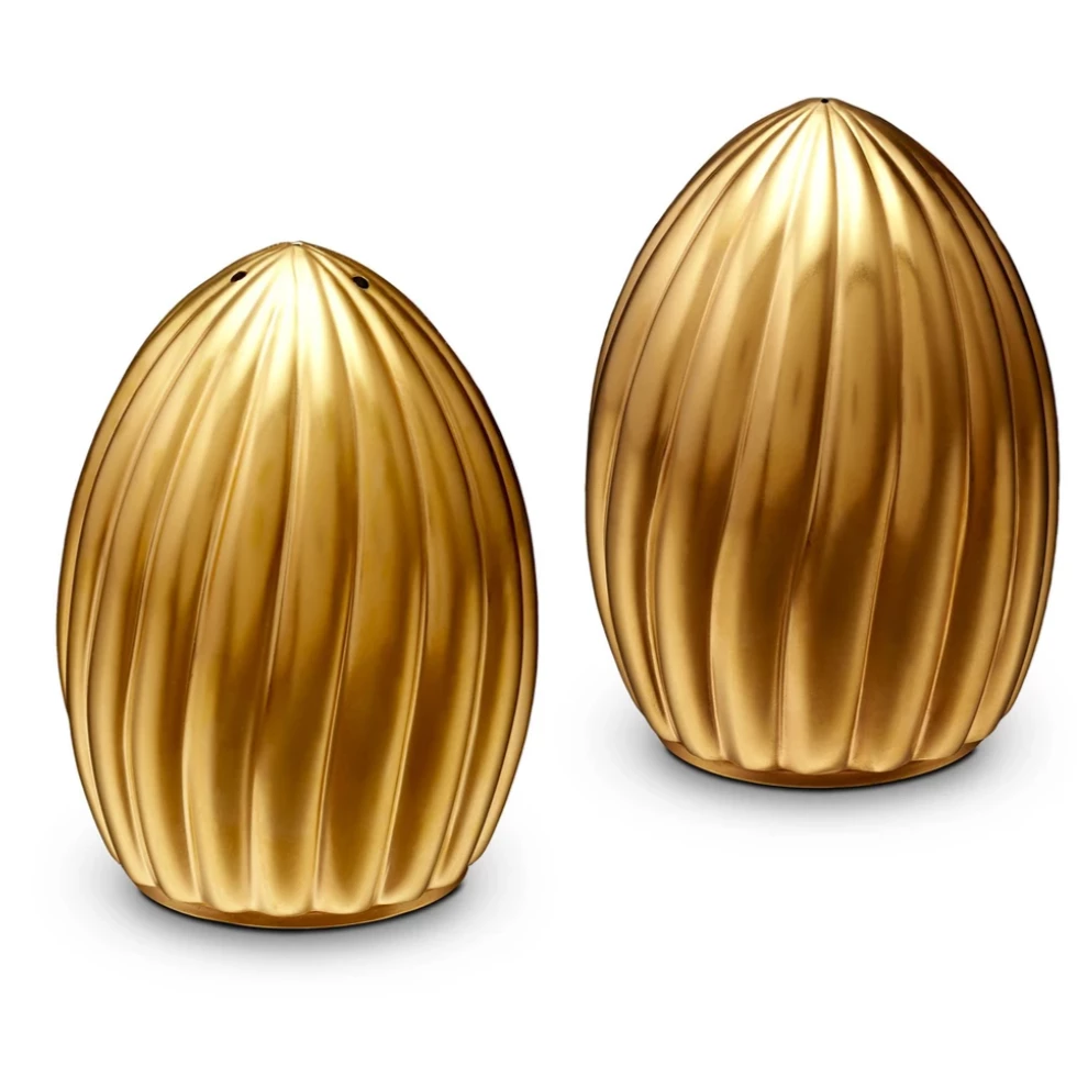 CARROUSEL JEWELS SALT & PEPPER GOLD | L'OBJET SERVING 1 CARROUSEL JEWELS SALT & PEPPER GOLD | L'OBJET SERVING