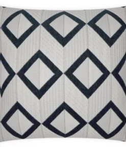 D.V. KAP Home / Canaan Company DOUBLE LINK PILLOW BLACK 22 X 22