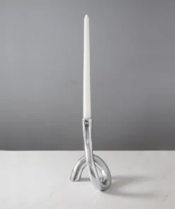 Beatriz Ball SERPENTE CANDLESTICK | SILVER | 11"