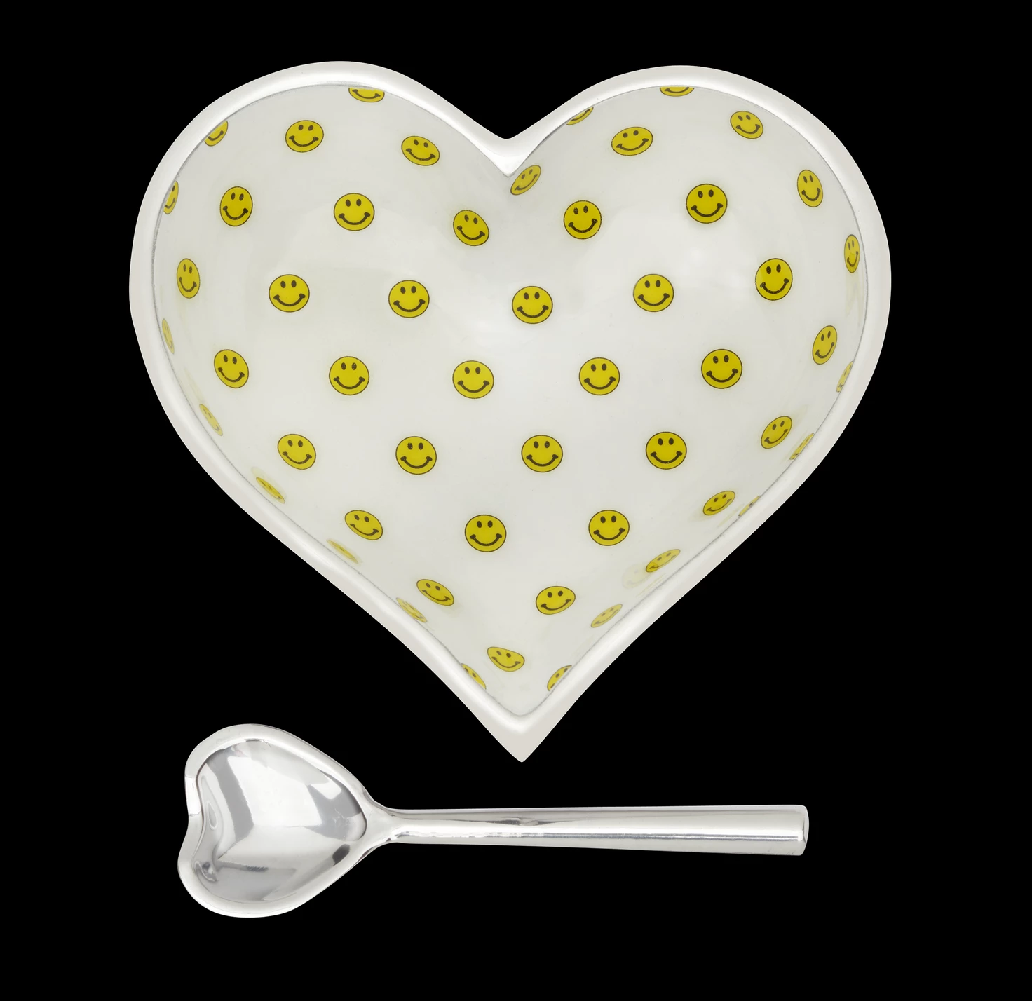 Inspired Generations SERVING LIL SMILES HEART BOWL WITH SPOON 2 Inspired Generations SERVING LIL SMILES HEART BOWL WITH SPOON
