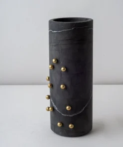 CDMX Design THE HOME CONFETTI MARBLE STUD VASES