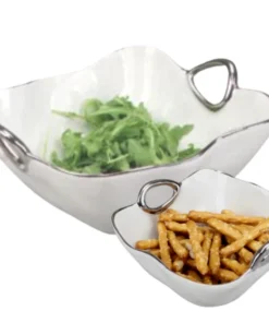 Pampa Bay SERVING HANDLE BOWL SILVER TRIM