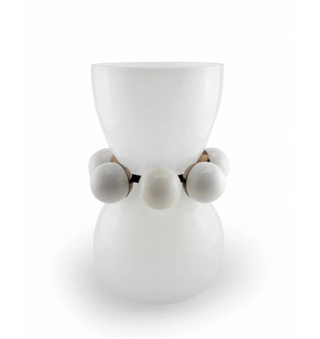 Vanessa Mitrani Creations TIFFANY OPAL WHITE VASE 1 Vanessa Mitrani Creations TIFFANY OPAL WHITE VASE