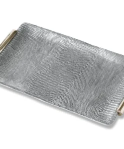 Beatriz Ball SERVING SIERRA PYTHON TRAY WITH HANDLES | MEDIUM