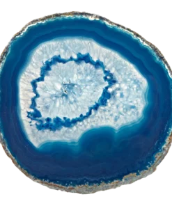 Olympus / Bartky Minerals WINE & BAR AGATE COASTER SET | BLUE