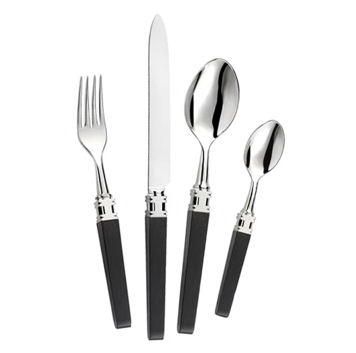 Alain Saint-Joanis INGRID 5 PIECE FLATWARE | EBONY 2 Alain Saint-Joanis INGRID 5 PIECE FLATWARE | EBONY