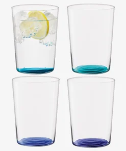 LSA International CORO TUMBLERS SET OF 4 | LAGOON ASSORTMENT