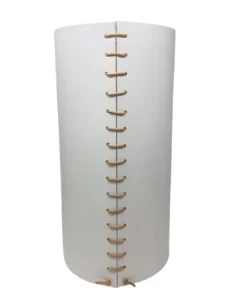 Made Solid LEATHER WRAPPED VASES | WHITE | 2 SIZES