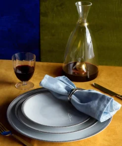 LINEN SATEEN NAPKIN SET LIGHT BLUE | L'OBJET