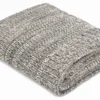 Merben THE HOME SERRA THROW | DARK GREY
